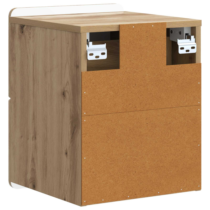 Wisząca Szafka Nocna 2 pcs Dąb artisan 33 x 34,5 x 43 cm