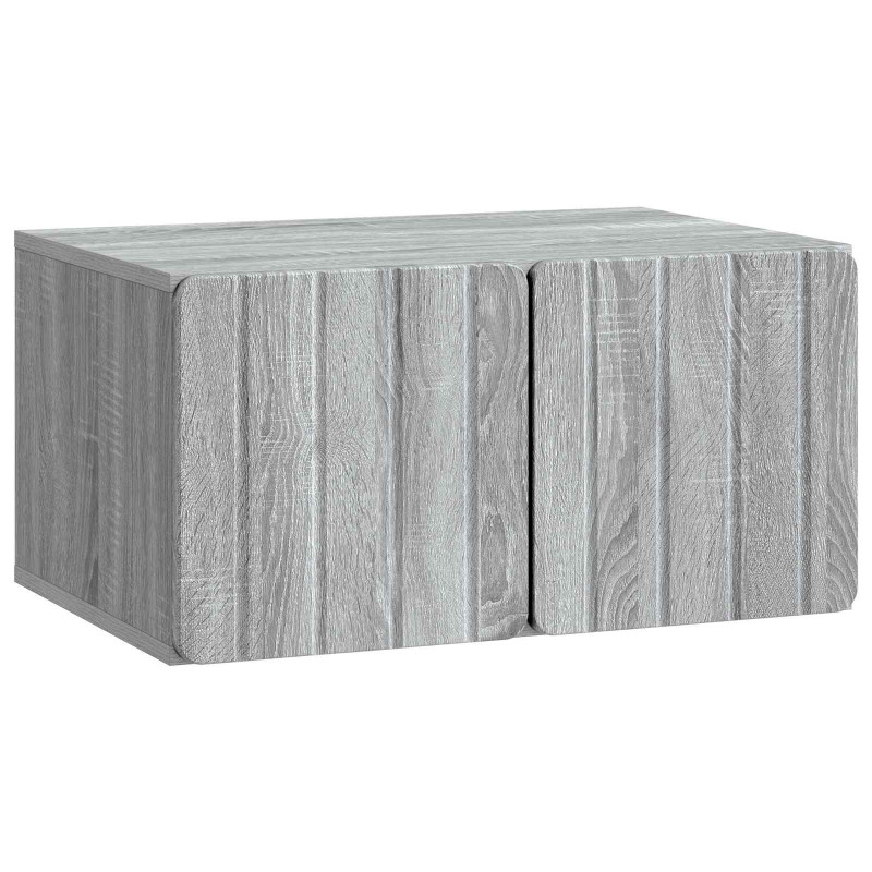 Szafka RTV montowana na ścianie Szary Sonoma 59,5 x 41 x 30 cm