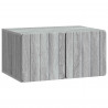 Szafka RTV montowana na ścianie Szary Sonoma 59,5 x 41 x 30 cm