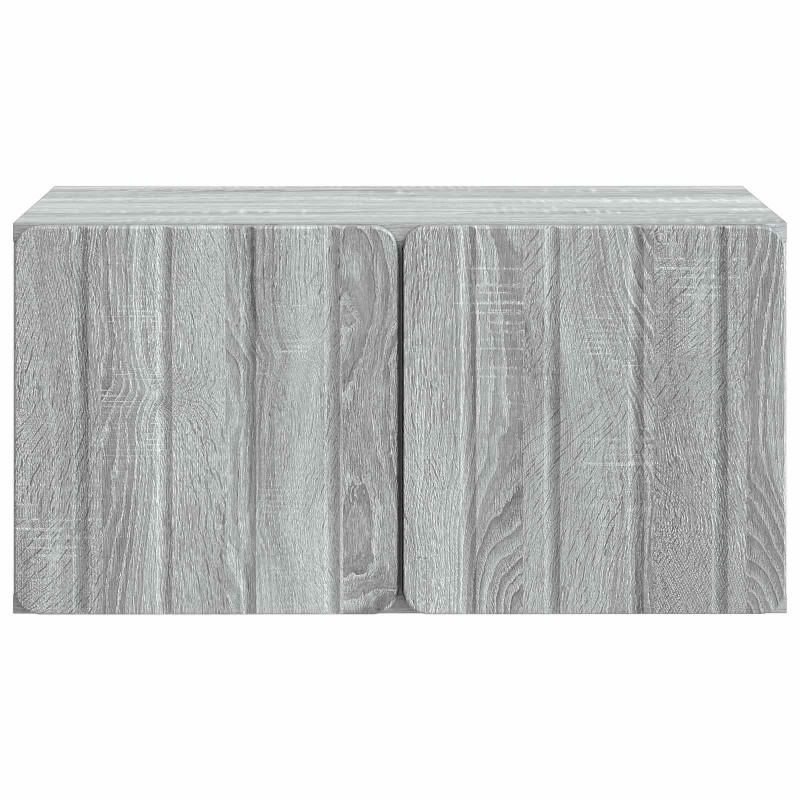 Szafka RTV montowana na ścianie Szary Sonoma 59,5 x 41 x 30 cm