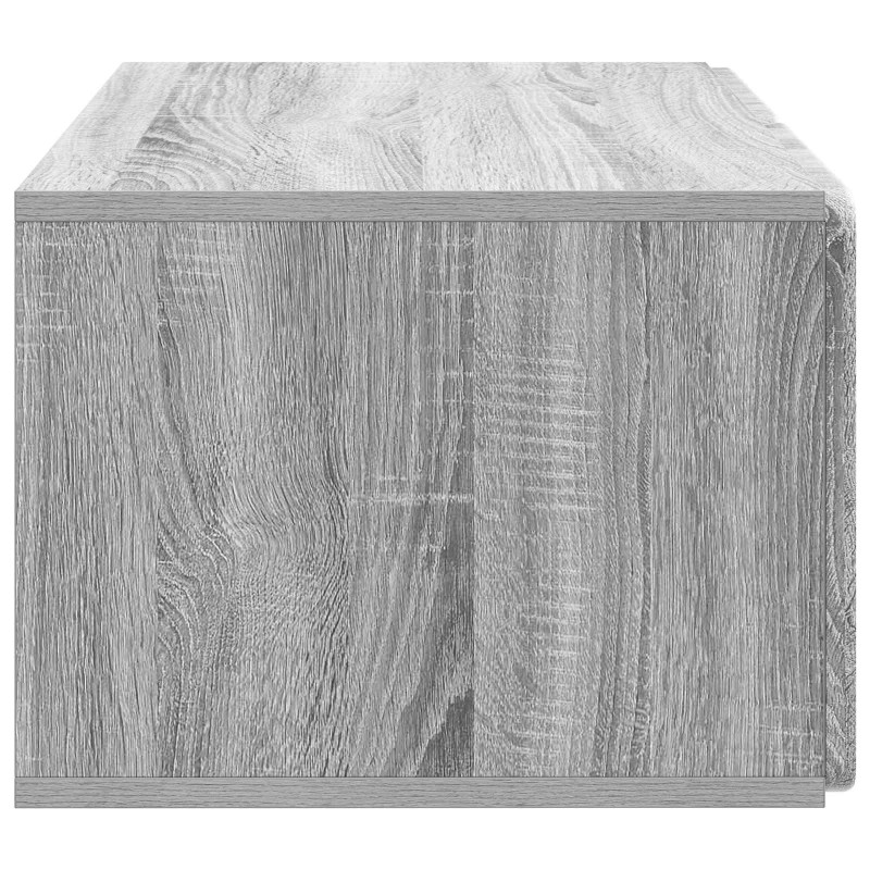 Szafka RTV montowana na ścianie Szary Sonoma 59,5 x 41 x 30 cm