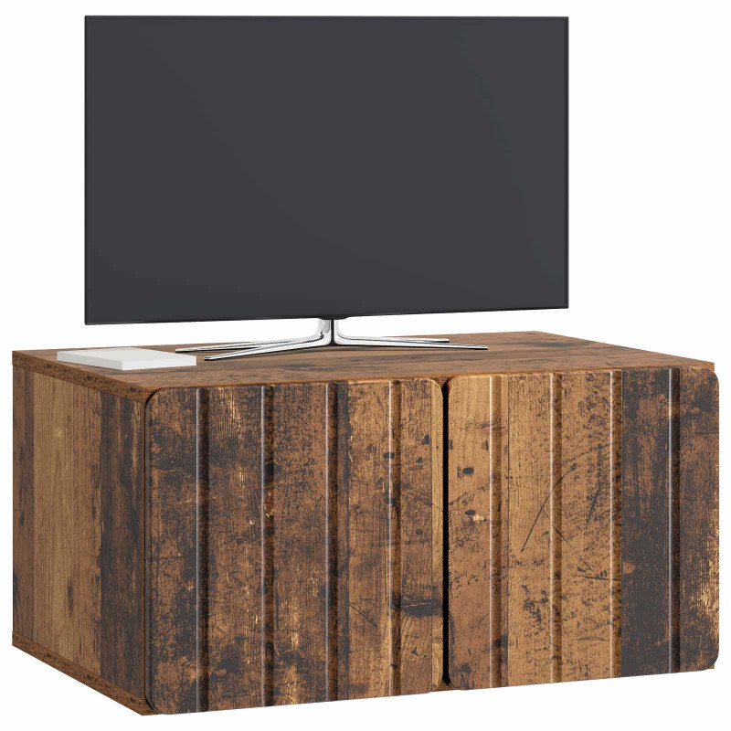 Szafka RTV montowana na ścianie Stare drewno 59,5 x 41 x 30 cm