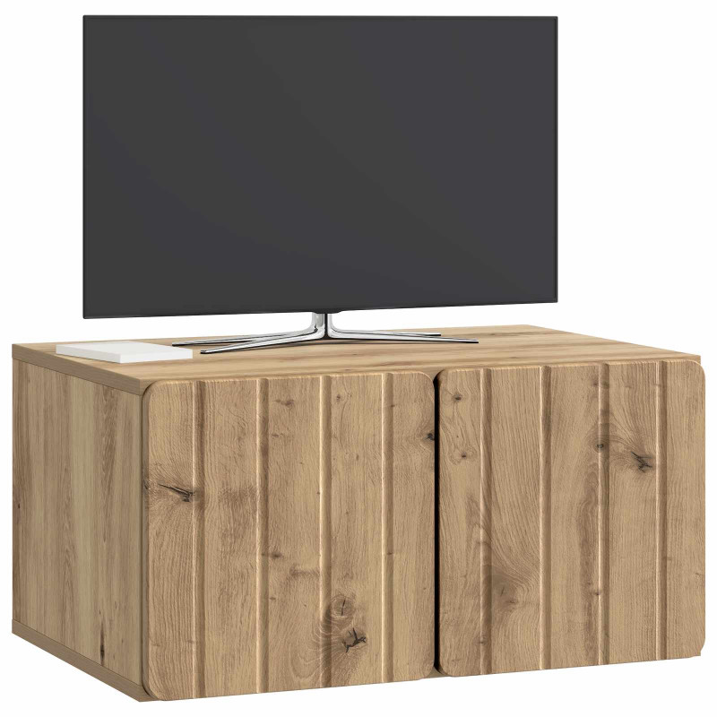 Szafka RTV montowana na ścianie Dąb artisan 59,5 x 41 x 30 cm