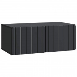 Szafka RTV montowana na ścianie Czarny 78,5 x 41 x 30 cm