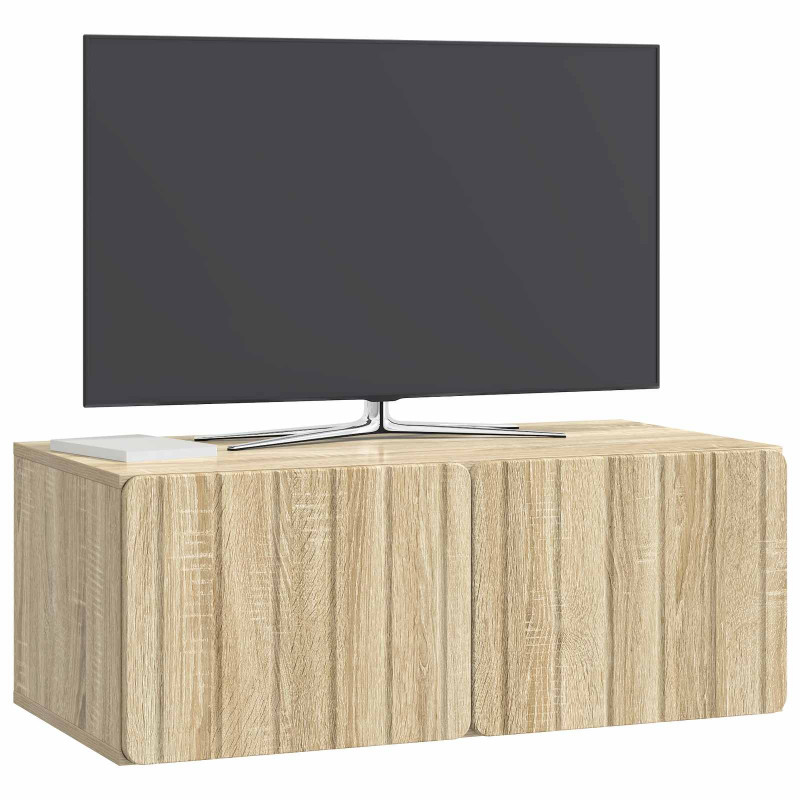 Szafka RTV montowana na ścianie dąb Sonoma 78,5 x 41 x 30 cm
