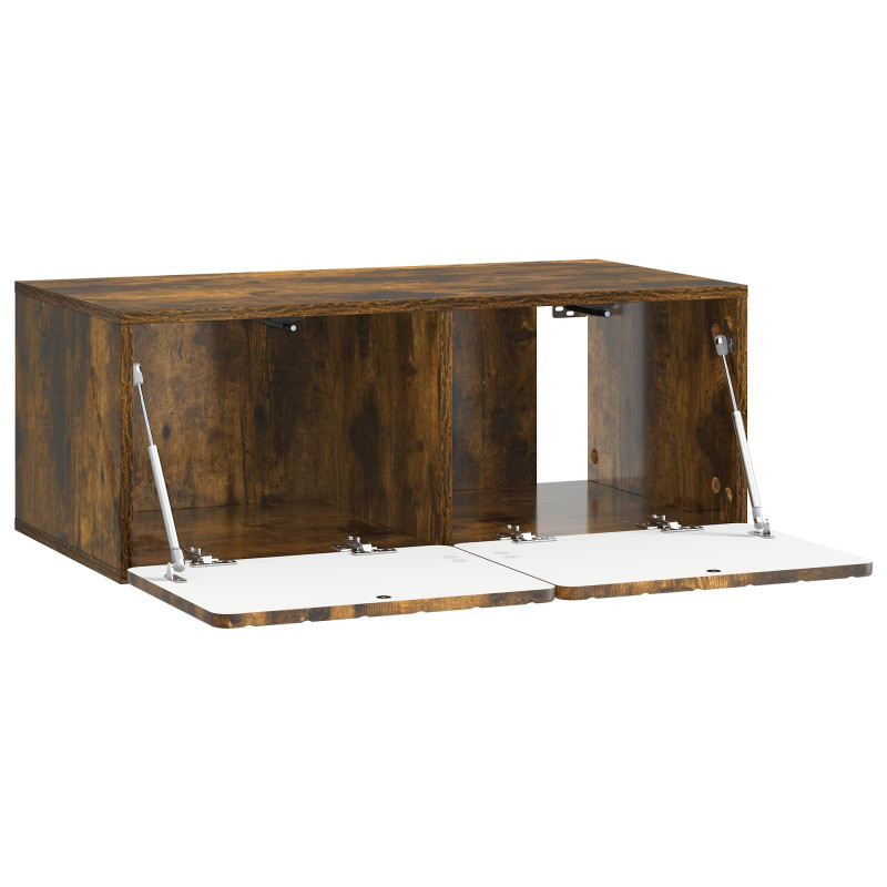Szafka RTV montowana na ścianie Dąb wędzony 78,5 x 41 x 30 cm
