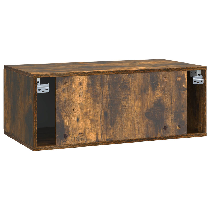 Szafka RTV montowana na ścianie Dąb wędzony 78,5 x 41 x 30 cm