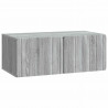 Szafka RTV montowana na ścianie Szary Sonoma 78,5 x 41 x 30 cm