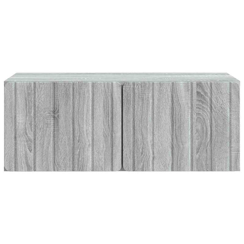Szafka RTV montowana na ścianie Szary Sonoma 78,5 x 41 x 30 cm