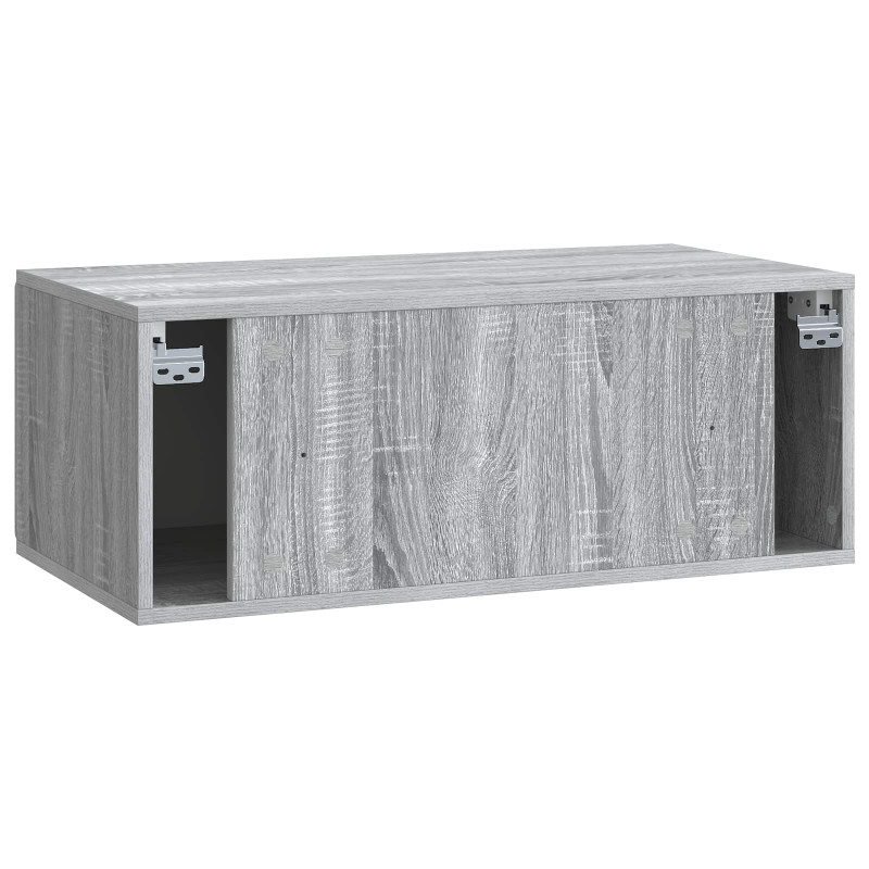 Szafka RTV montowana na ścianie Szary Sonoma 78,5 x 41 x 30 cm