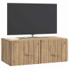 Szafka RTV montowana na ścianie Dąb artisan 78,5 x 41 x 30 cm