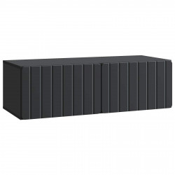Szafka RTV montowana na ścianie Czarny 98 x 41 x 30 cm