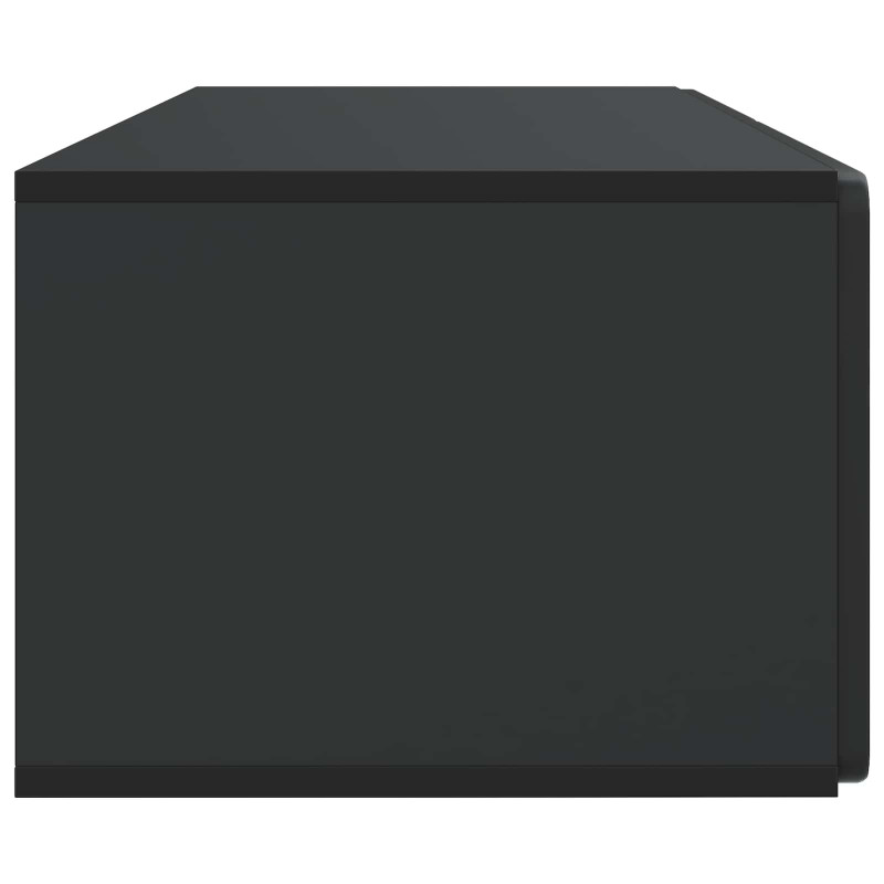 Szafka RTV montowana na ścianie Czarny 98 x 41 x 30 cm
