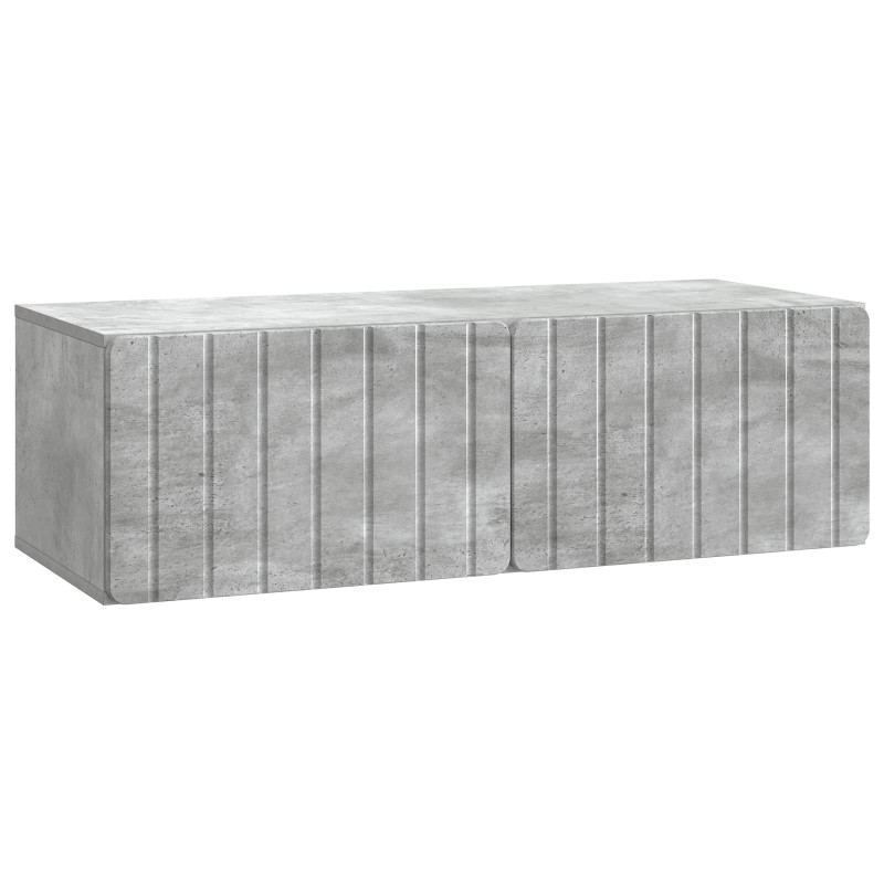 Szafka RTV montowana na ścianie Betonowy szary 98 x 41 x 30 cm
