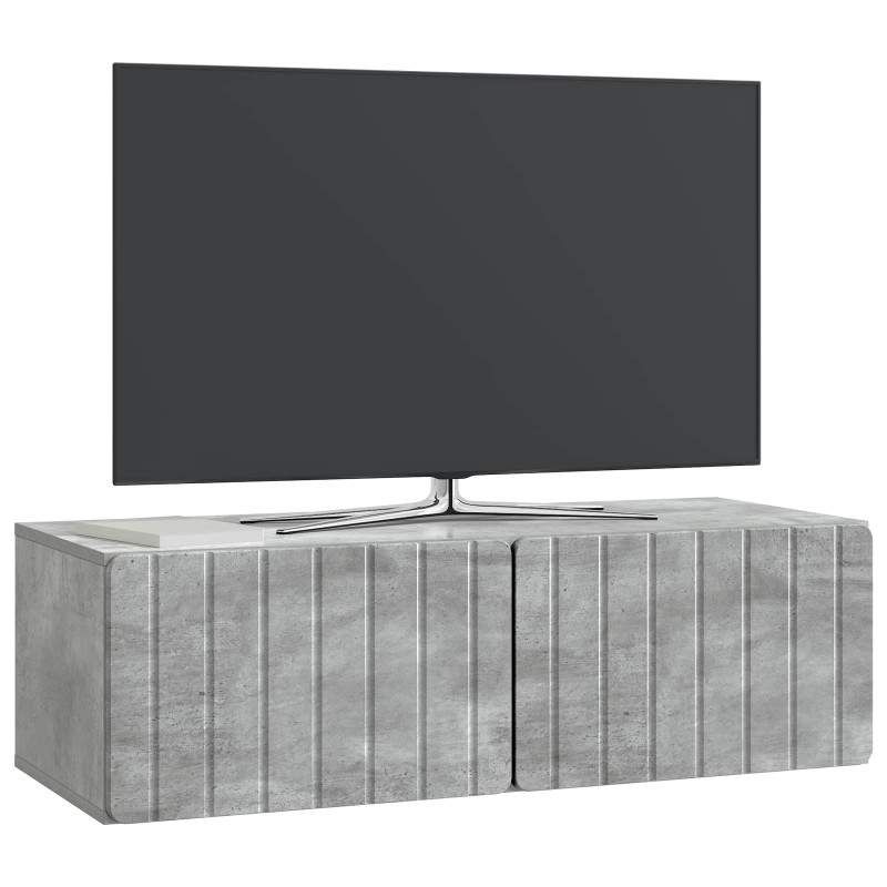 Szafka RTV montowana na ścianie Betonowy szary 98 x 41 x 30 cm
