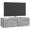 Szafka RTV montowana na ścianie Betonowy szary 98 x 41 x 30 cm