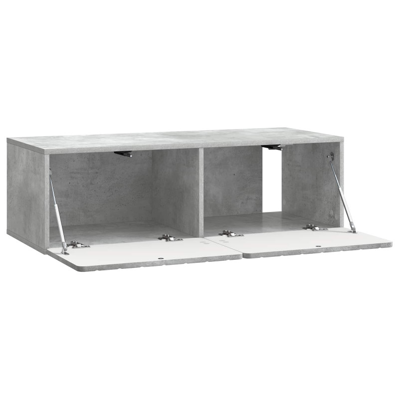 Szafka RTV montowana na ścianie Betonowy szary 98 x 41 x 30 cm
