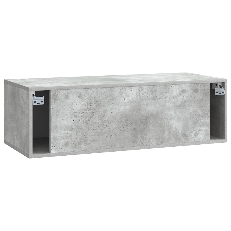 Szafka RTV montowana na ścianie Betonowy szary 98 x 41 x 30 cm