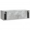 Szafka RTV montowana na ścianie Betonowy szary 98 x 41 x 30 cm