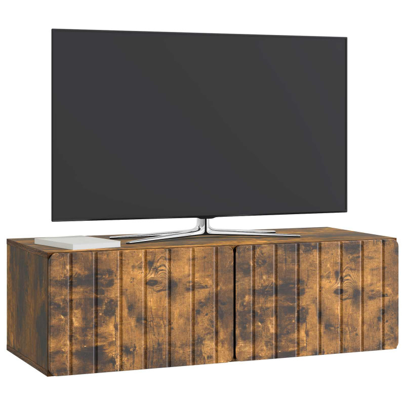 Szafka RTV montowana na ścianie Dąb wędzony 98 x 41 x 30 cm