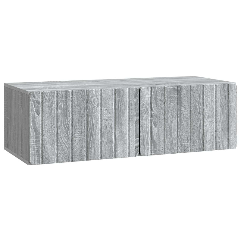 Szafka RTV montowana na ścianie Szary Sonoma 98 x 41 x 30 cm