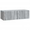 Szafka RTV montowana na ścianie Szary Sonoma 98 x 41 x 30 cm