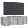 Szafka RTV montowana na ścianie Szary Sonoma 98 x 41 x 30 cm