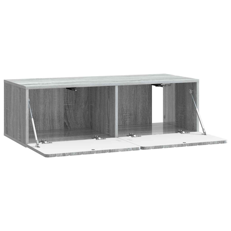Szafka RTV montowana na ścianie Szary Sonoma 98 x 41 x 30 cm