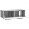 Szafka RTV montowana na ścianie Szary Sonoma 98 x 41 x 30 cm
