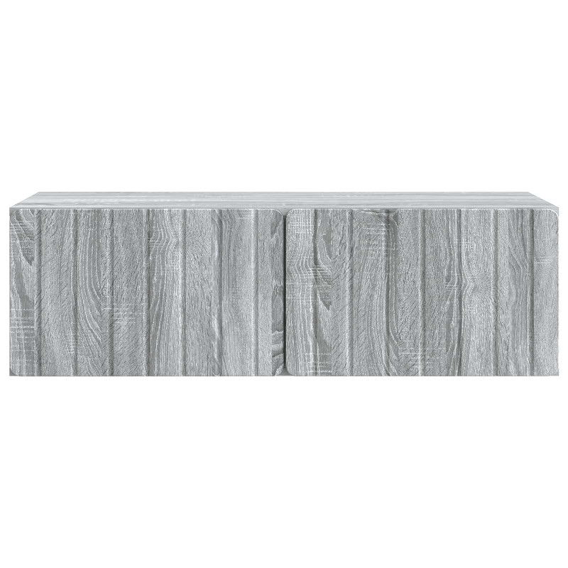 Szafka RTV montowana na ścianie Szary Sonoma 98 x 41 x 30 cm