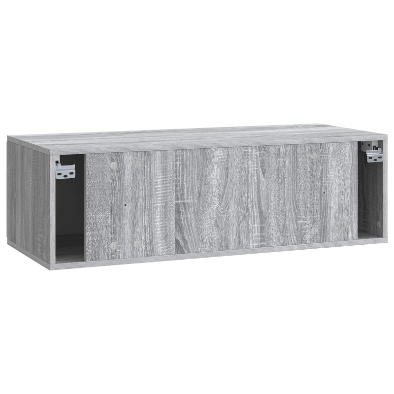 Szafka RTV montowana na ścianie Szary Sonoma 98 x 41 x 30 cm