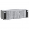 Szafka RTV montowana na ścianie Szary Sonoma 98 x 41 x 30 cm