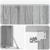 Szafka RTV montowana na ścianie Szary Sonoma 98 x 41 x 30 cm