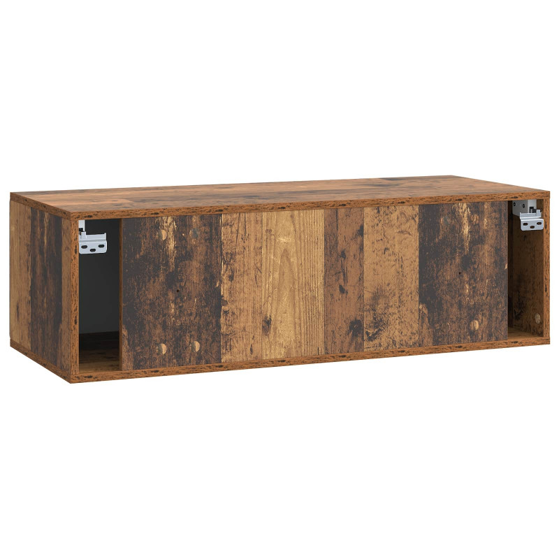 Szafka RTV montowana na ścianie Stare drewno 98 x 41 x 30 cm