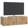 Szafka RTV montowana na ścianie Dąb artisan 98 x 41 x 30 cm