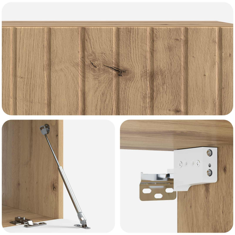 Szafka RTV montowana na ścianie Dąb artisan 98 x 41 x 30 cm