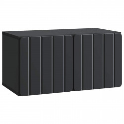 Szafka RTV montowana na ścianie Czarny 59,5 x 31 x 30 cm