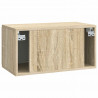 Szafka RTV montowana na ścianie dąb Sonoma 59,5 x 31 x 30 cm