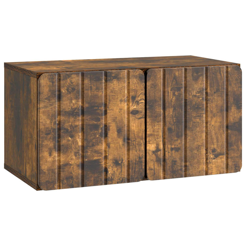 Szafka RTV montowana na ścianie Dąb wędzony 59,5 x 31 x 30 cm
