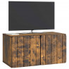 Szafka RTV montowana na ścianie Dąb wędzony 59,5 x 31 x 30 cm