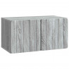 Szafka RTV montowana na ścianie Szary Sonoma 59,5 x 31 x 30 cm