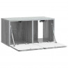 Szafka RTV montowana na ścianie Szary Sonoma 59,5 x 31 x 30 cm