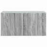 Szafka RTV montowana na ścianie Szary Sonoma 59,5 x 31 x 30 cm
