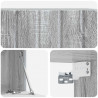 Szafka RTV montowana na ścianie Szary Sonoma 59,5 x 31 x 30 cm