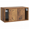 Szafka RTV montowana na ścianie Stare drewno 59,5 x 31 x 30 cm