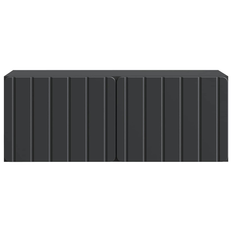 Szafka RTV montowana na ścianie Czarny 78,5 x 31 x 30 cm