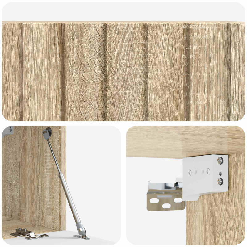 Szafka RTV montowana na ścianie dąb Sonoma 78,5 x 31 x 30 cm