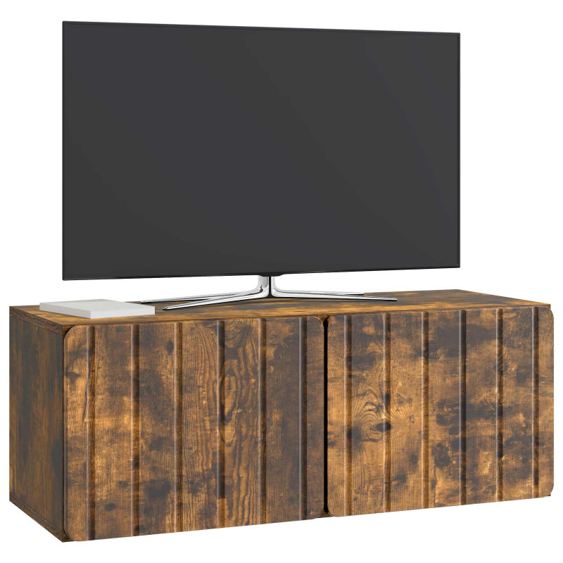 Szafka RTV montowana na ścianie Dąb wędzony 78,5 x 31 x 30 cm