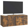 Szafka RTV montowana na ścianie Dąb wędzony 78,5 x 31 x 30 cm