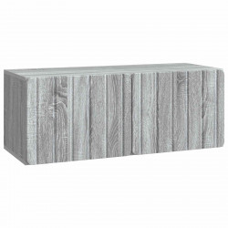 Szafka RTV montowana na ścianie Szary Sonoma 78,5 x 31 x 30 cm